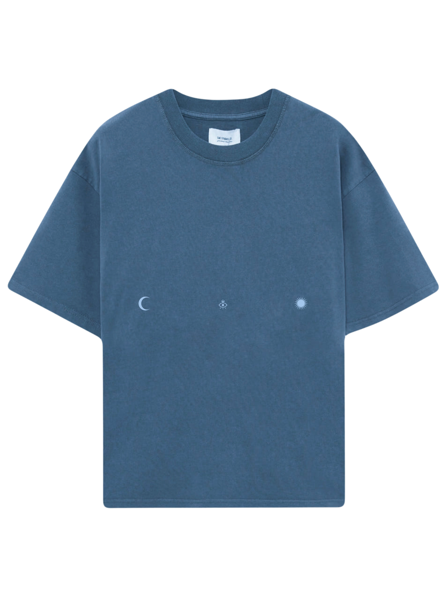 Camiseta  oversize color azul marino llamada CALIFORNIA