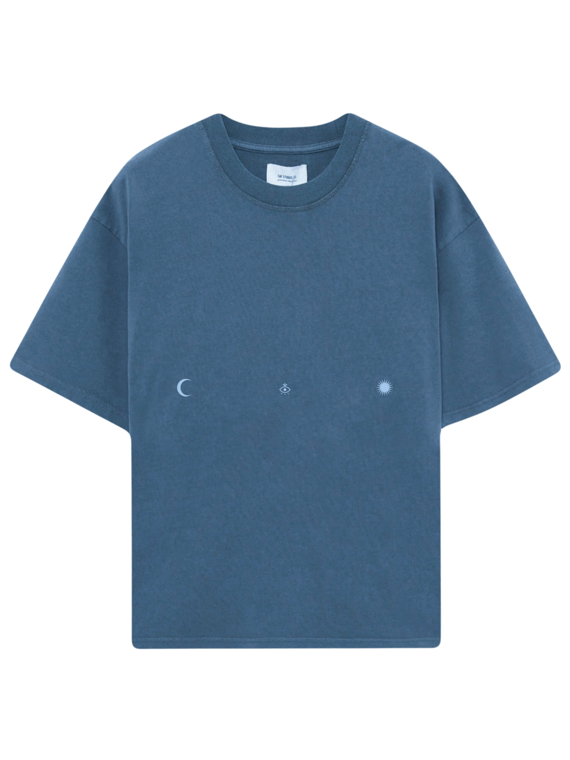 Camiseta  oversize color azul marino llamada CALIFORNIA