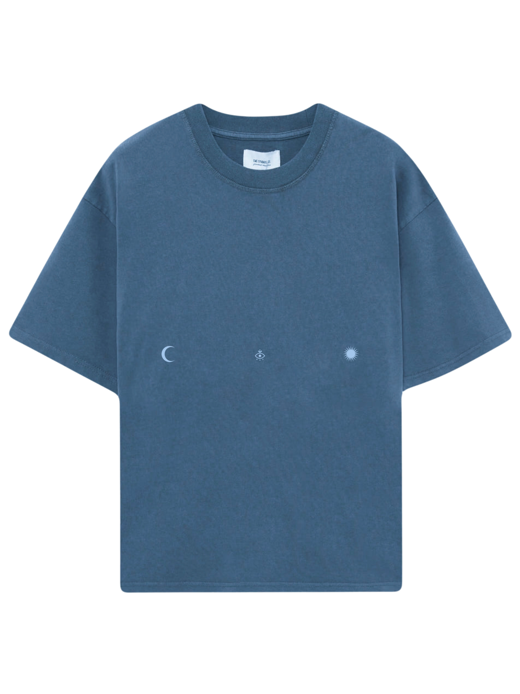 Camiseta  oversize color azul marino llamada CALIFORNIA