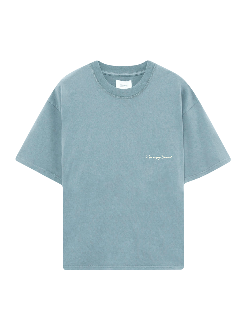 Camiseta Adventure color azul claro oversize