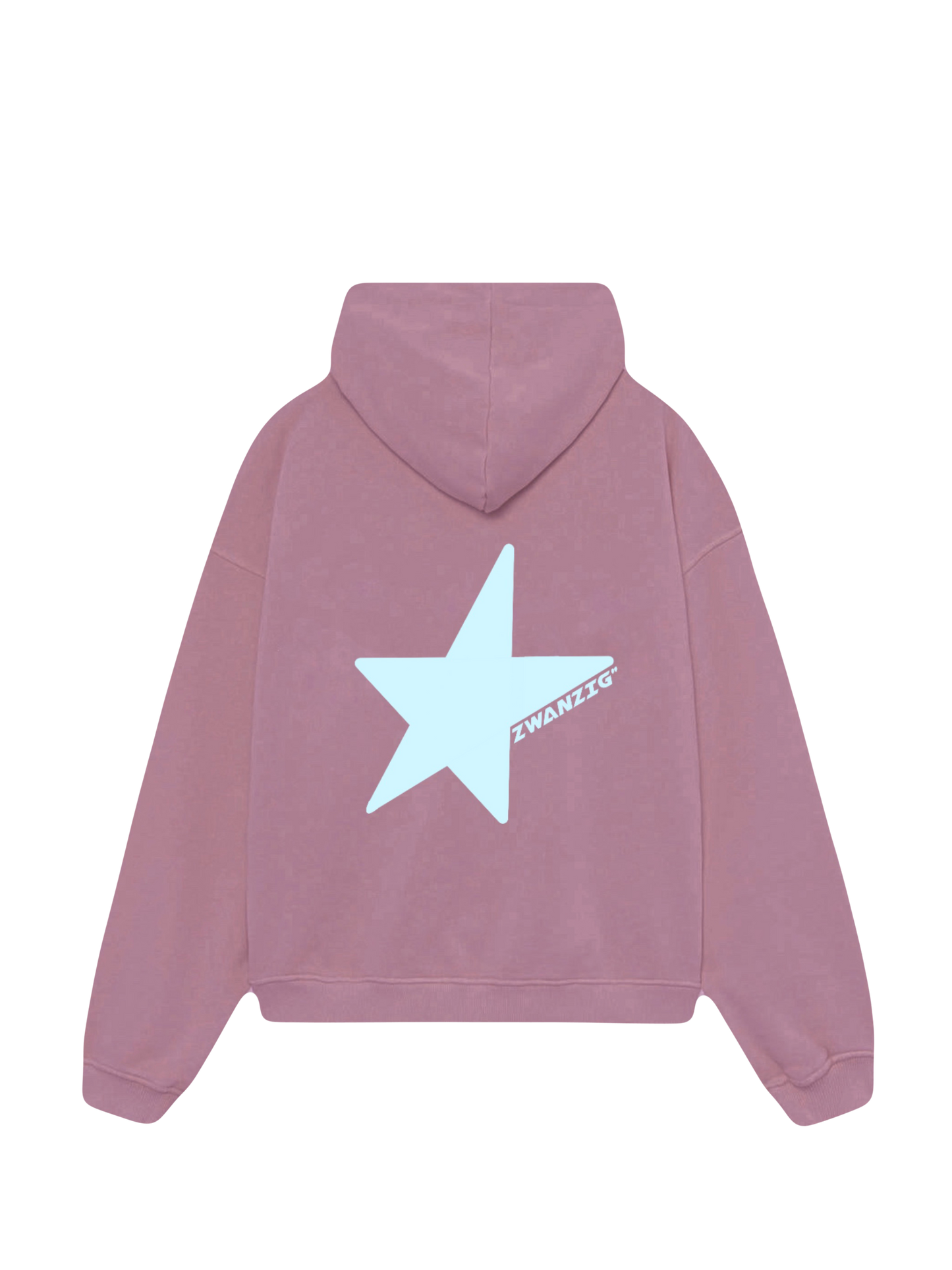 Sudadera  oversize color rosa morado llamada STARZIG